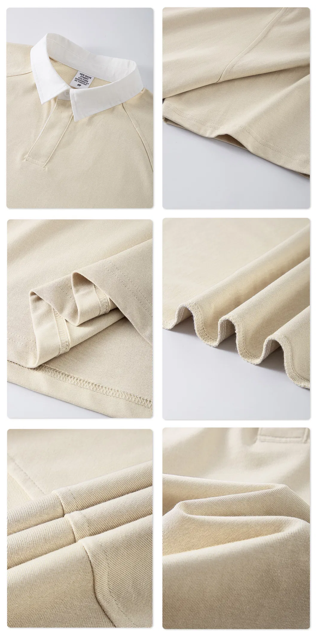 قمصان بولو رجالية 270g عالية الجودة 100%Cotton فارغة مخصصة للرجال ملابس صيفية 2023