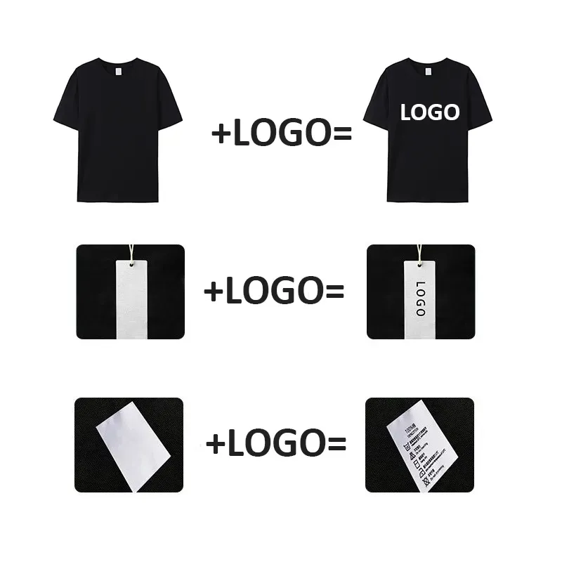 تصميم مخصص شعارك قصير الجلبة قطن T-Shirts