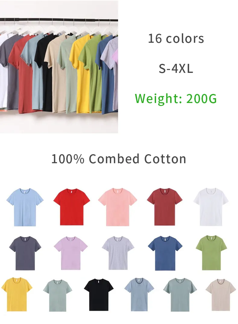 تصميم مخصص شعارك قصير الجلبة قطن T-Shirts