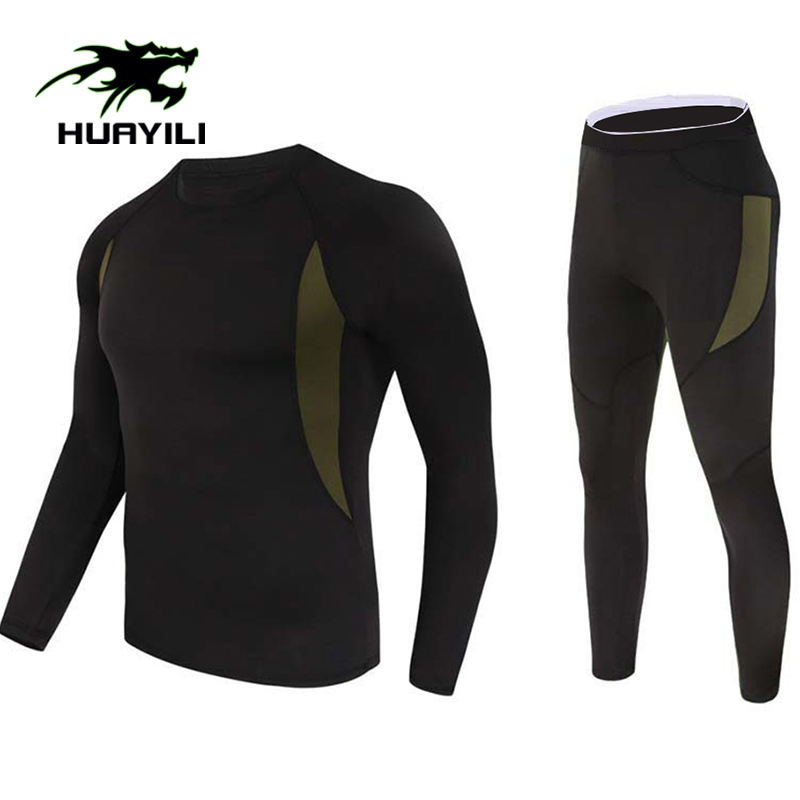 مجموعة ملابس داخلية حرارية للرجال من هويلي 100%Polyester مجموعة ملابس داخلية حرارية شتوية للرجال مجموعة ملابس داخلية حرارية بشعار مخصص