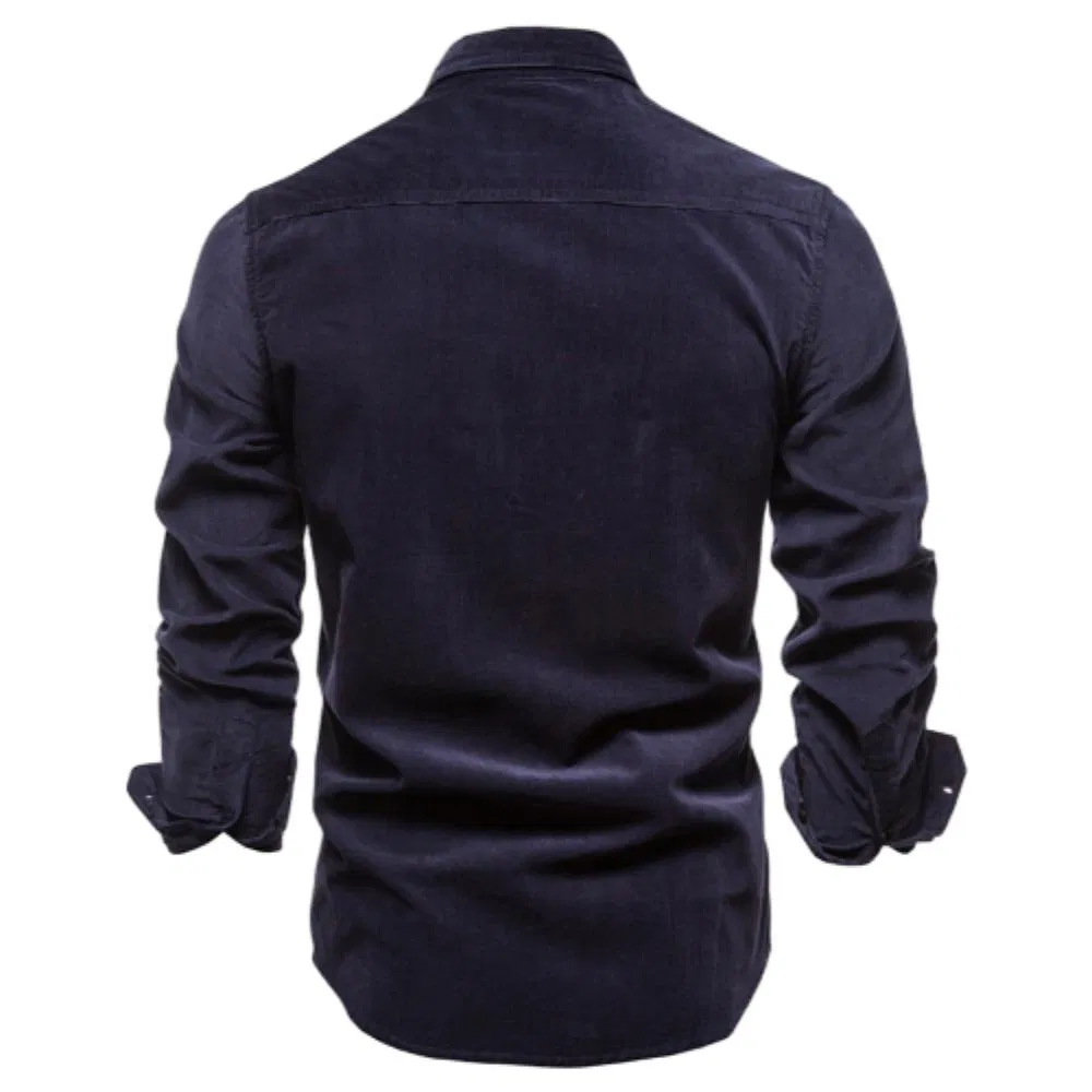 أفضل بائع قميص قطن أساسي للرجال لخريف slim fit قميص غير رسمي
