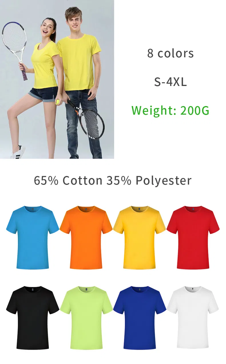 تصميم مخصص شعارك قصير الجلبة قطن T-Shirts