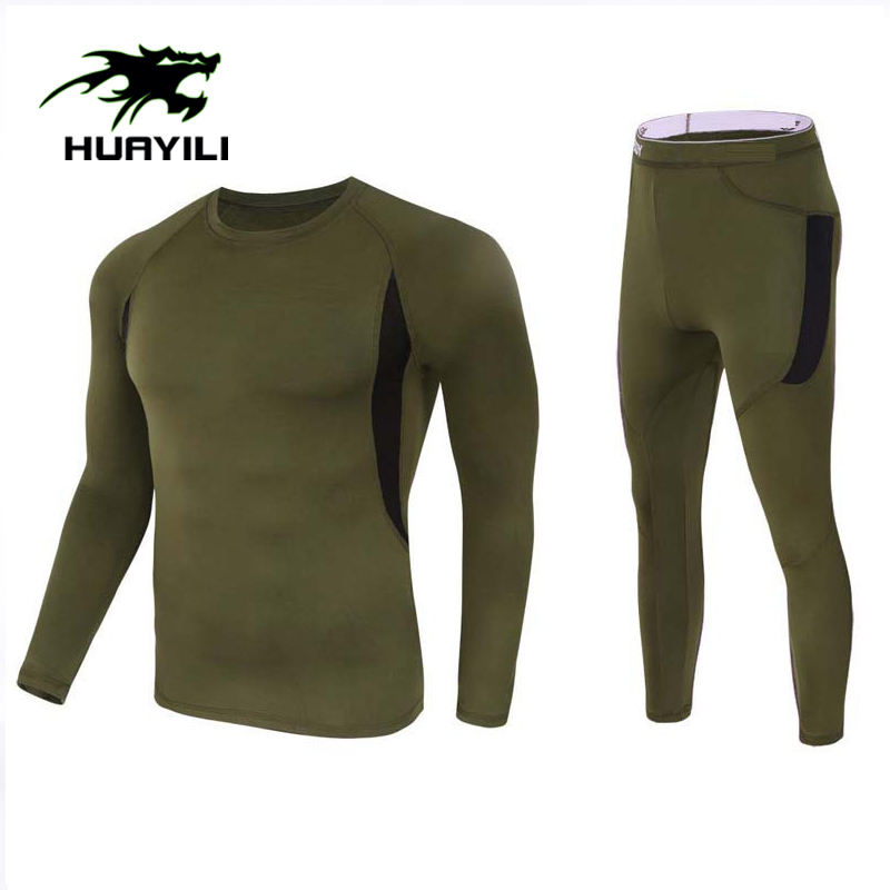 مجموعة ملابس داخلية حرارية للرجال من هويلي 100%Polyester مجموعة ملابس داخلية حرارية شتوية للرجال مجموعة ملابس داخلية حرارية بشعار مخصص