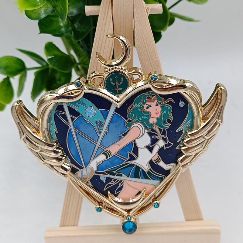 Custom Hard enamel pins with gold plate color 3D pin on pin Manufacturer, Factory