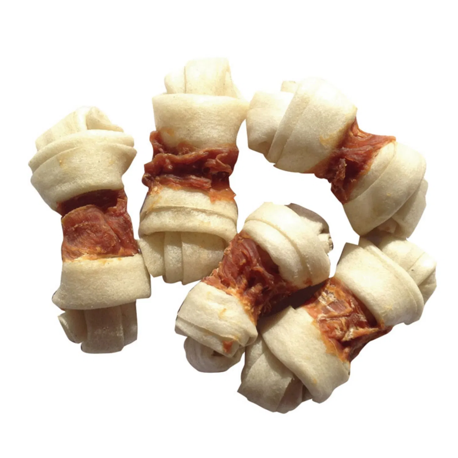 Duck Wrapsrawhide Knotted Bone Rawhide Chews Pet Treats with Grain Free