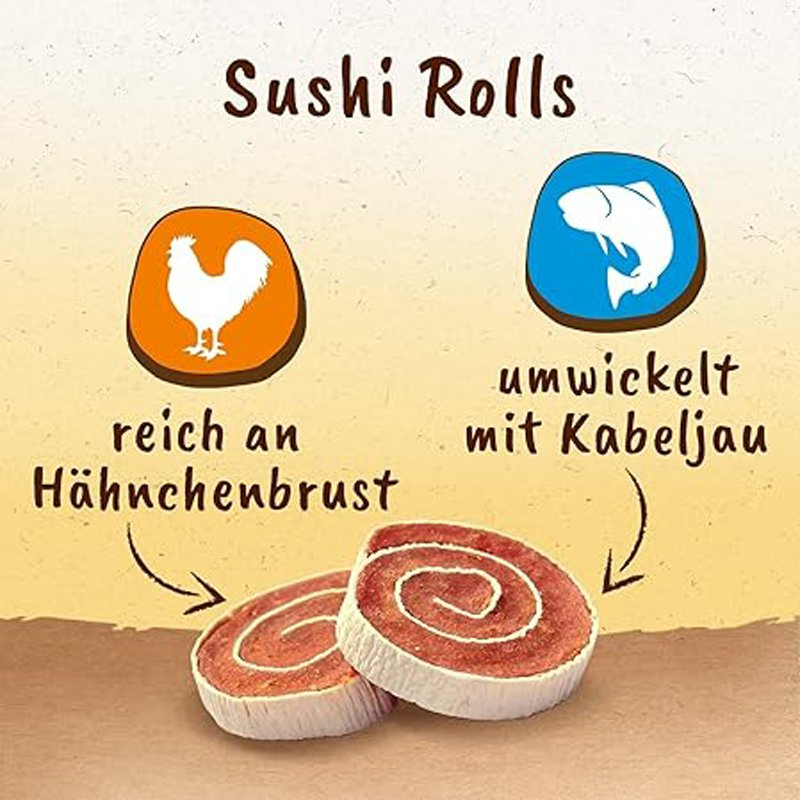 Tasties Sushi Rolls 85g Dog Treats