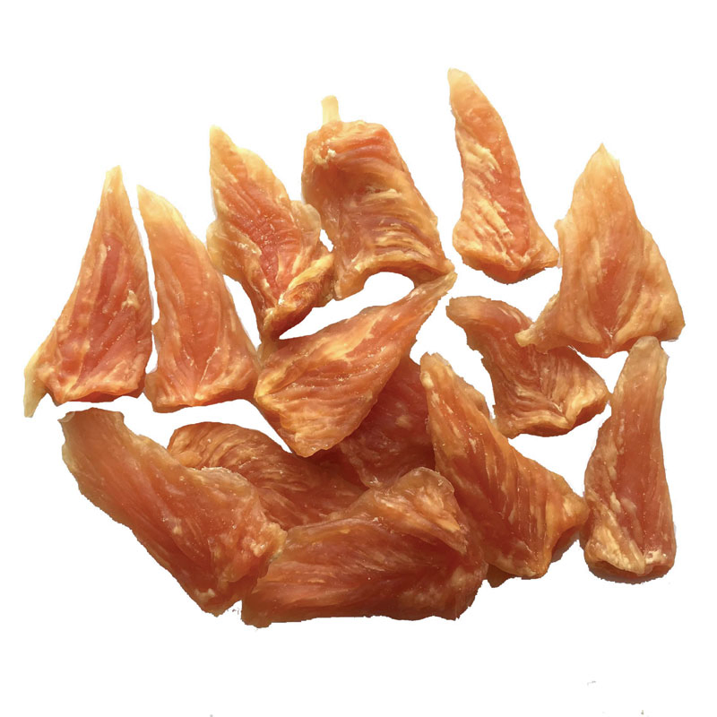 Pet Snacks Natural Private Label Dog Food Pet Snacks Duck Chicken Jerky Chunk Crunchy Treat