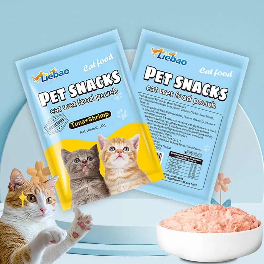 Absolutely Homemade Style Wholesome Chicken Cat Snacks Food Pet Treats Pouch Food