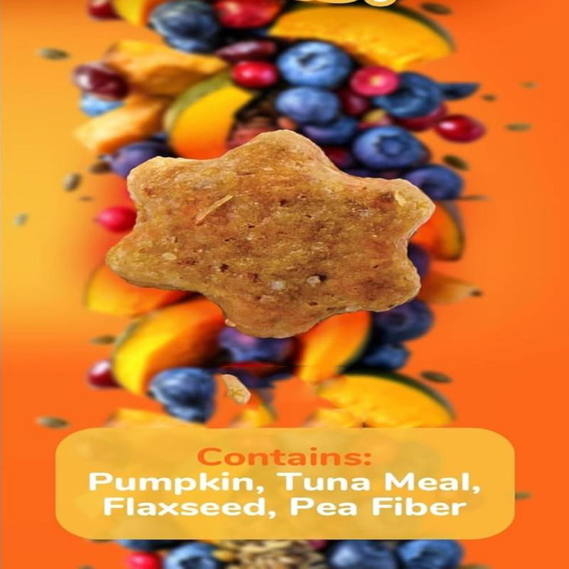 Low Calorie Tuna and Pumpkin Flavor Crunchy Biscuits 2.5oz (70g) Cat Treats