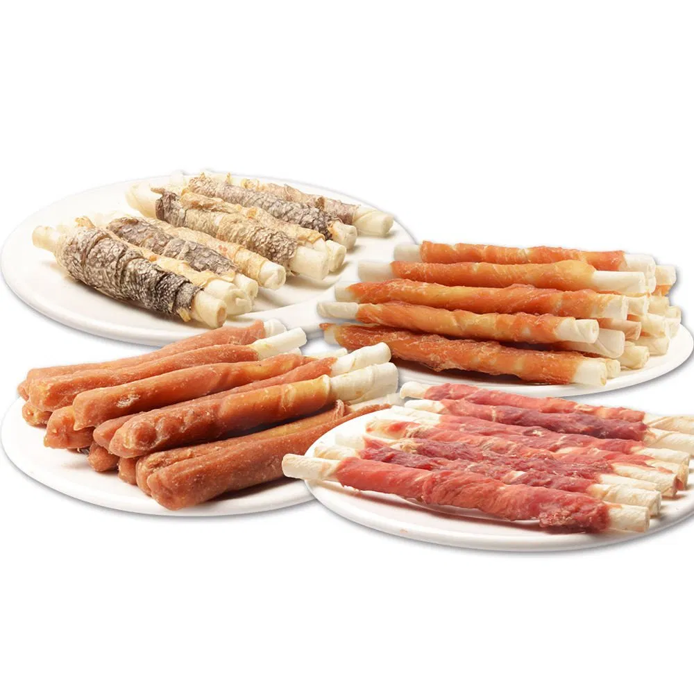 OEM/ODM Custom Dog Chews Pet Treats: Natural Beefhide Roll &amp; Bully Sticks for Dental Care