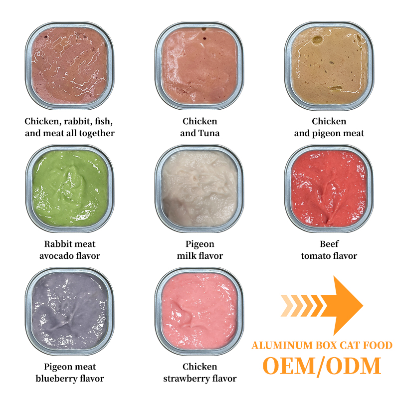 Natural Grain-Free Organic Aluminum Food Pet Canned Food Cat Snacks Treat