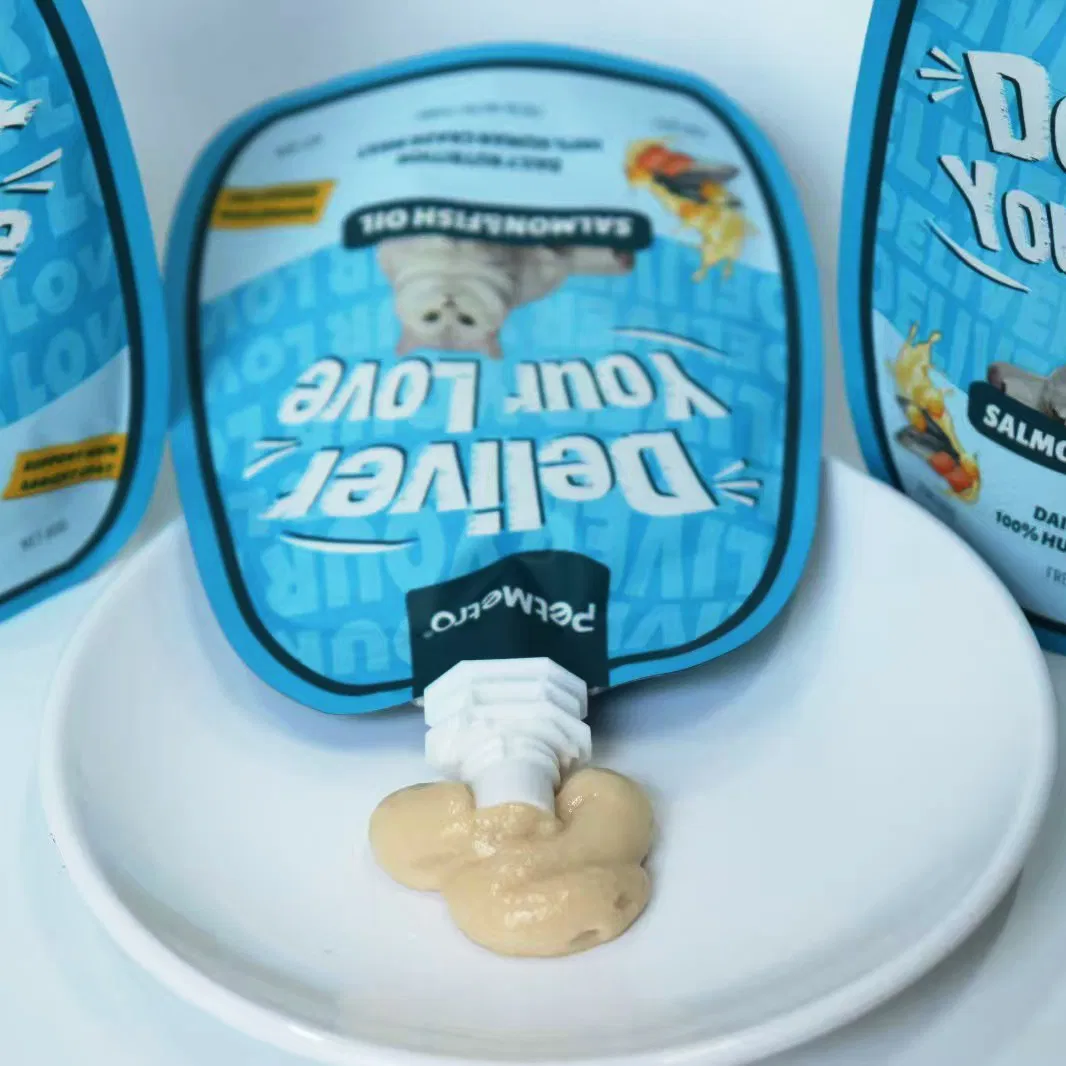 Healthy Functional Cat Treats with Chicken and Cat Grass Digestive Support Cat Creamy Pouch