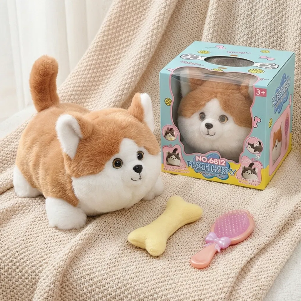 Cuddly Electric Plush Puppy with Fun Sounds and Movements