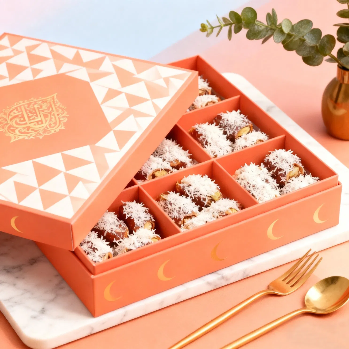 Luxury Customized Superior Food Grade Dates Chocolate Packaging Gift Box