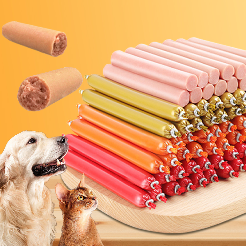 Wholesale Natural Pet Wet Food Cat Sauasge and Soft Pet Treats