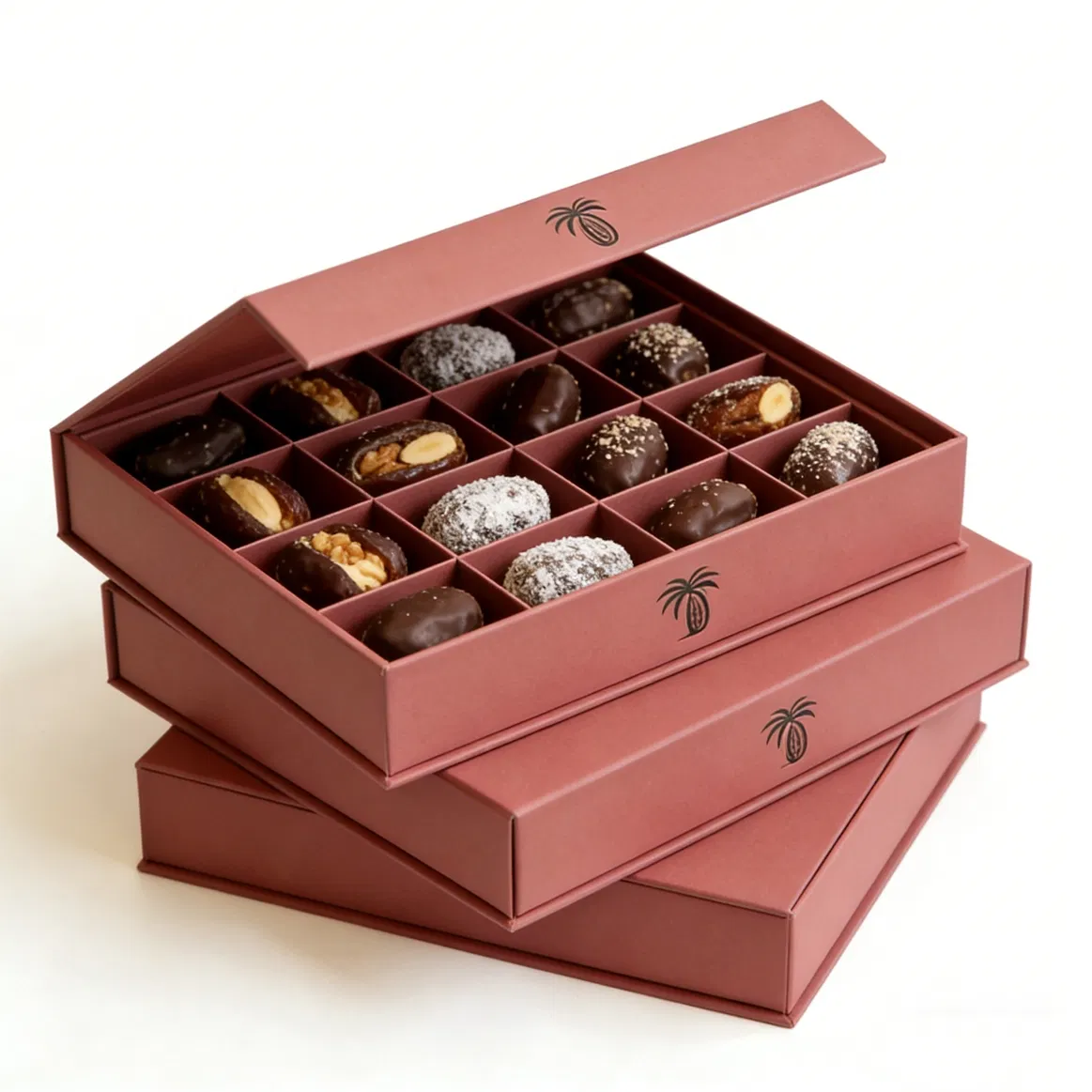 High Grade Custom Food Storage Box Premium Dates Chocolate Box