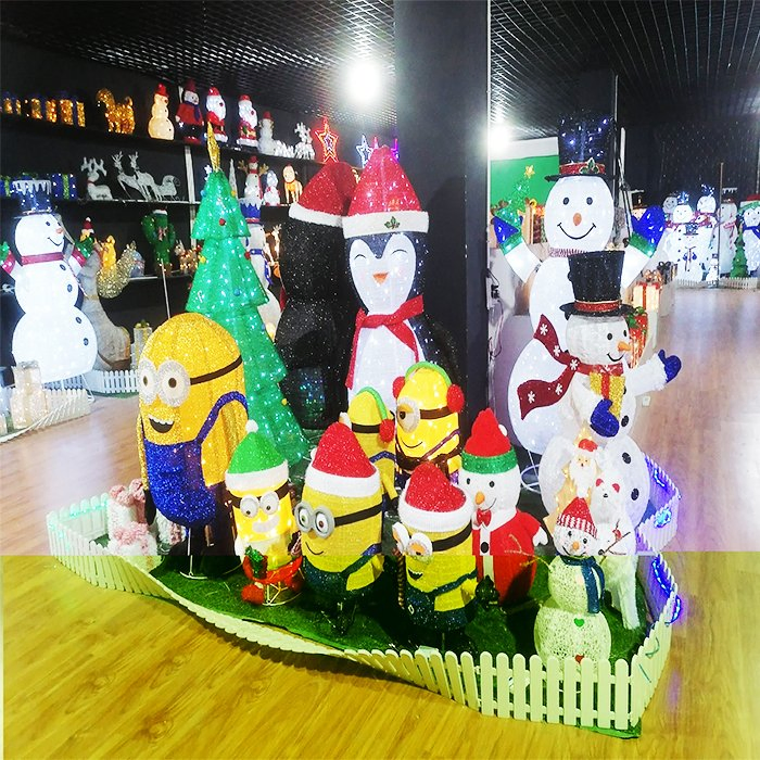 LED Christmas Outdoor Decoration Foldable Cute Puppy Lighted Glittering Indoor Decor Waterproof IP 3xaa Battery Not Included