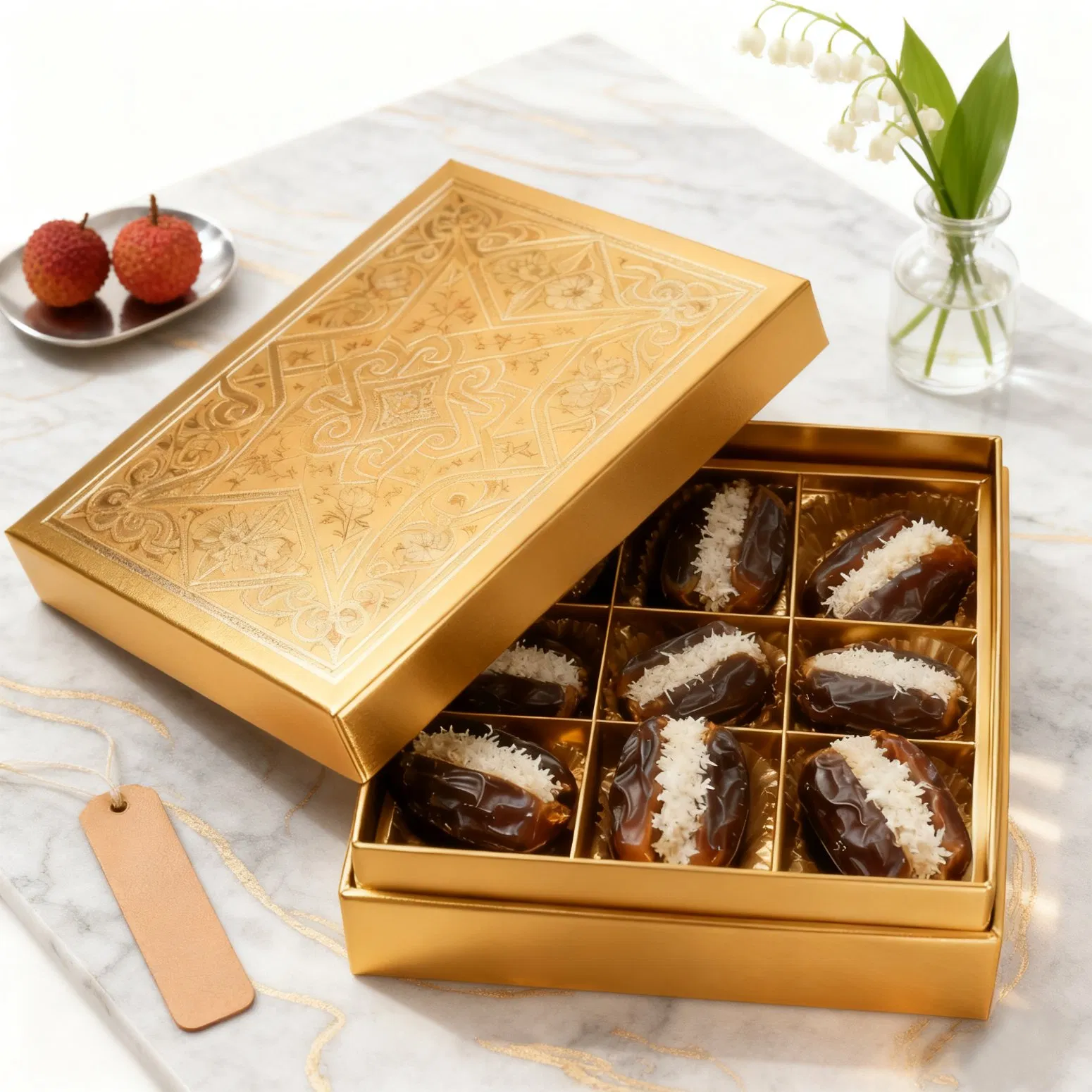 Luxury Customized Superior Food Grade Dates Chocolate Packaging Gift Box