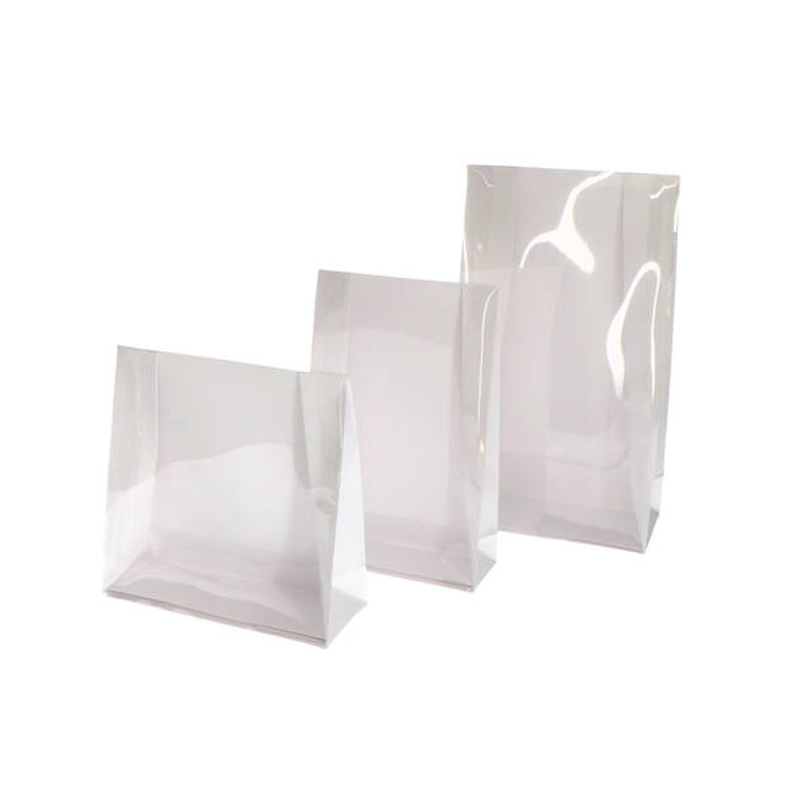 Windowed Candy Bags - Pet-Kraft Hybrid for Truffles &amp; Gourmet Treats