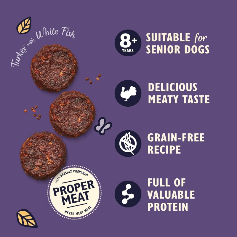 Turkey with White Fish Bites 2.5oz (70g) Senior Dog Treats