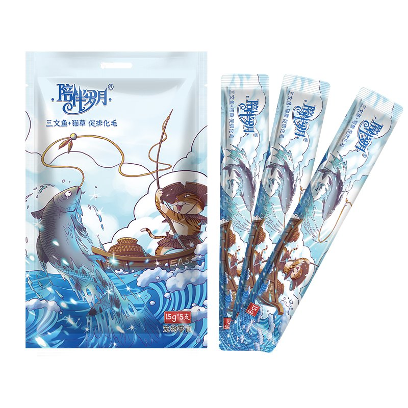 Grain Free Pet Snack Limited Ingredient Puree Lickable Cat Creamy Treat 15g Variety Pack