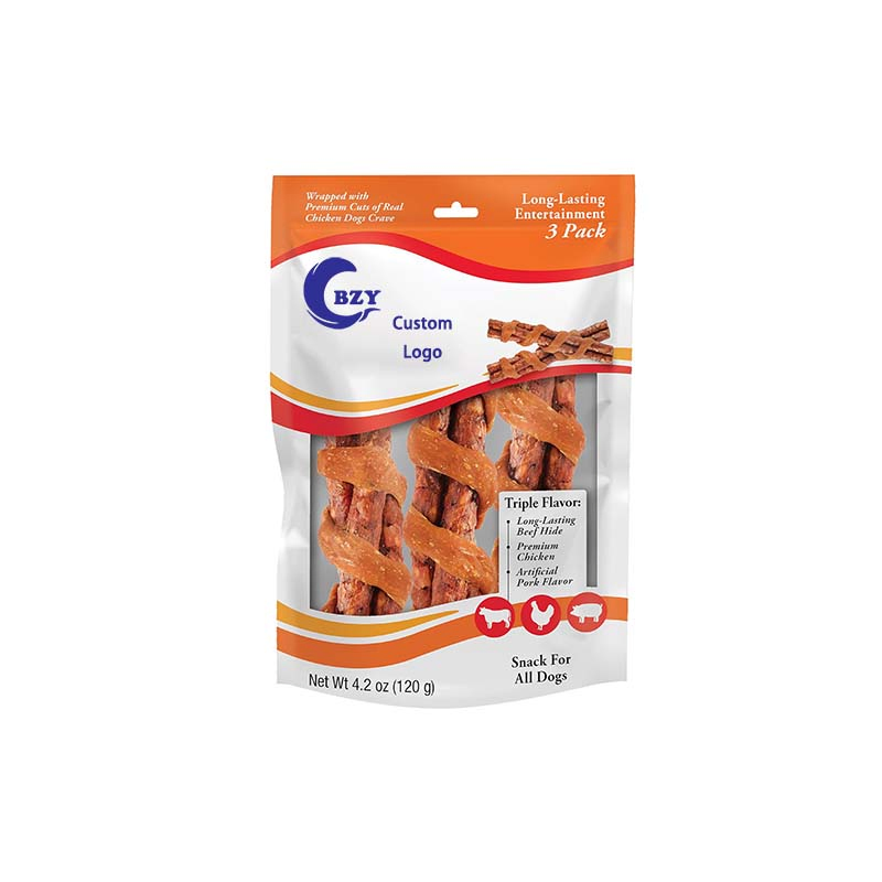 Manufacture OEM/ODM, Crunchy Spirals Beef/Chicken 4.2oz (120g) Dog Treats