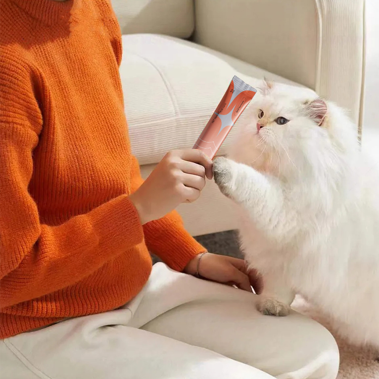 New High Quality Wholesale Healthy Natural Wet Cat Food Pet Treats Chicken Salmon Fish Creamy Cat Treats Chicken Cat Snack