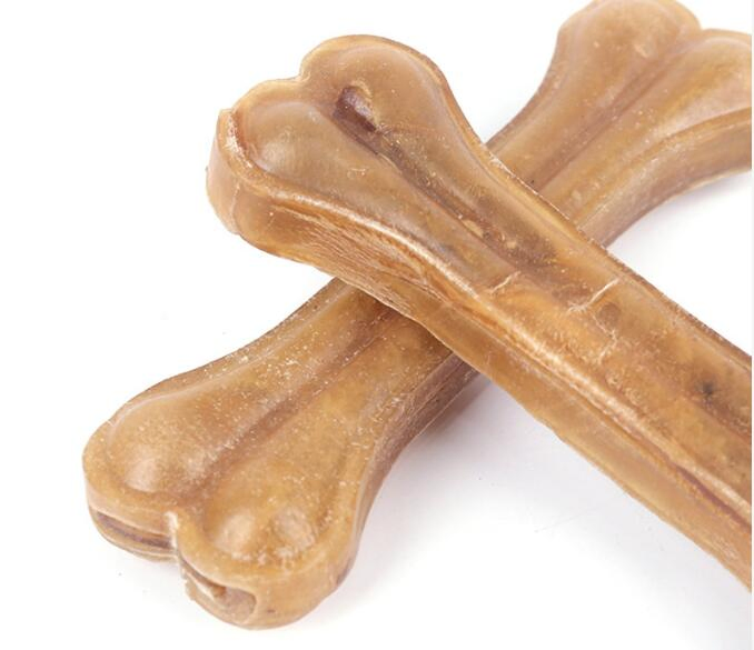 Pure Color Natural Pressed Rawhide Bone Long Lasting Dog Chews Pet Treats