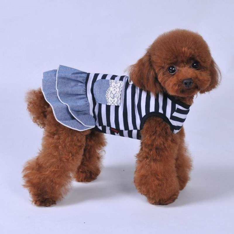 High-Quality Polyester Pet Apparel: Fashionable Summer Puppy Crew Neck Sweater