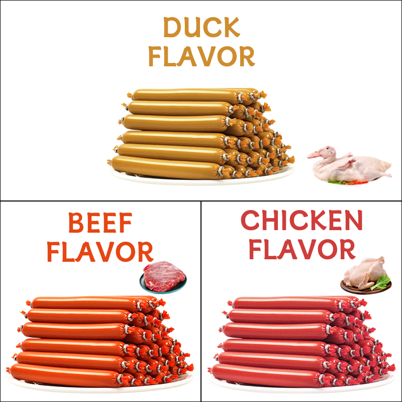 Wholesale Natural Pet Wet Food Cat Sauasge and Soft Pet Treats