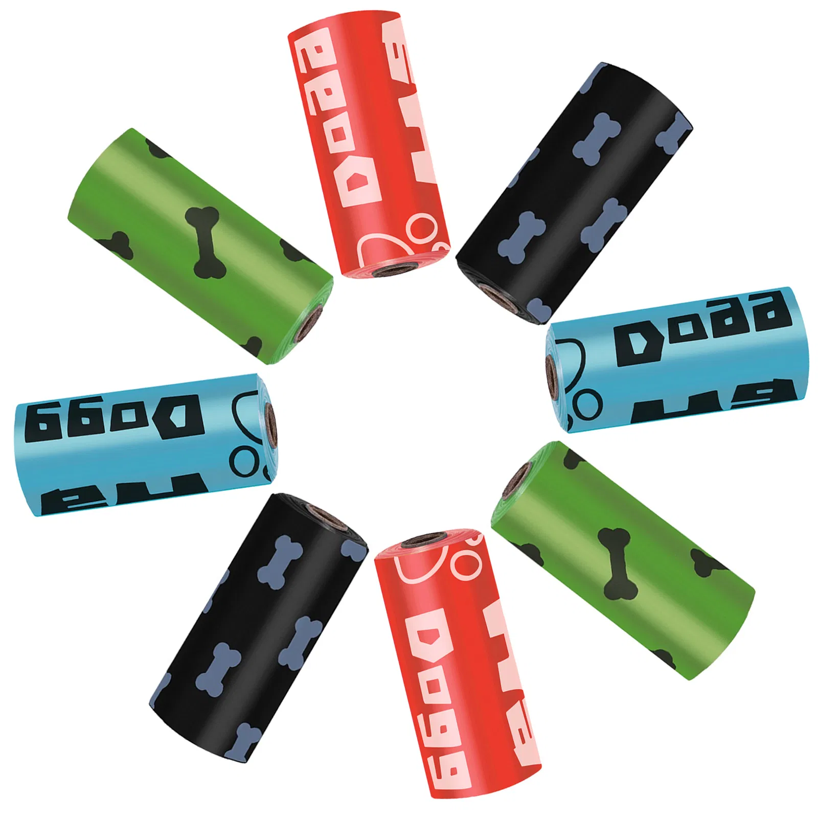 Biodegradable Doggy Roll Replacements for Outdoor Puppy Walking and Travel, Leak Proof and Tear Resistant, Thick Plastic