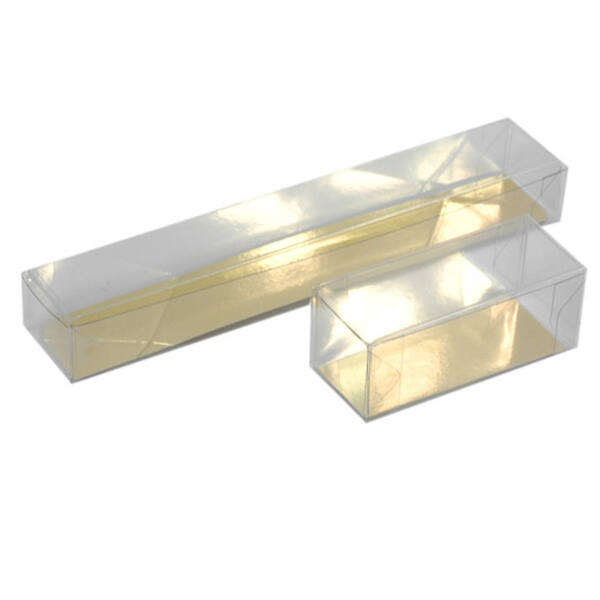 Wholesale Bonbon &amp; Macaron Gift Sets - Transparent Pet Boxes with Personalized Hot Foil Logos