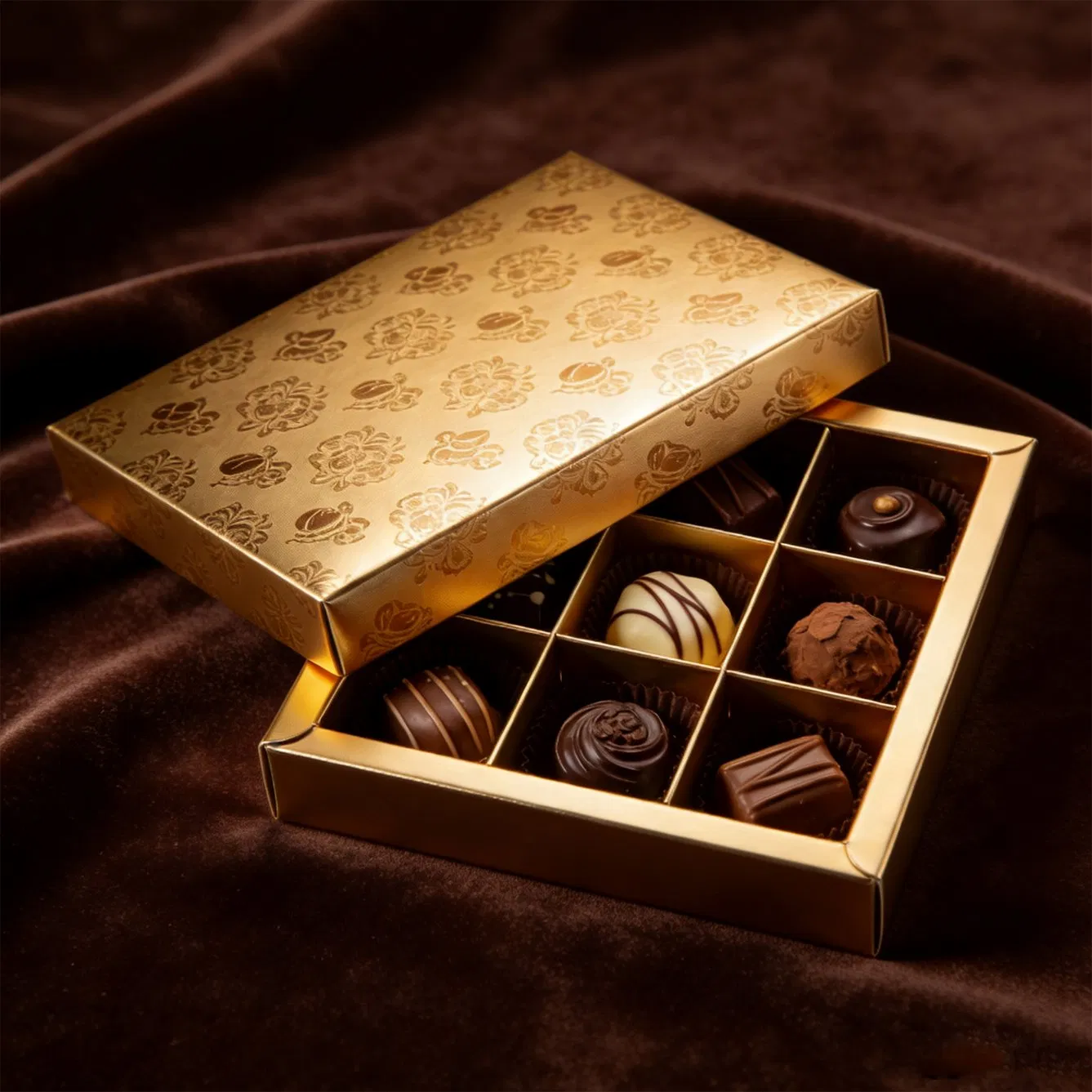 Luxury Customized Superior Food Grade Dates Chocolate Packaging Gift Box