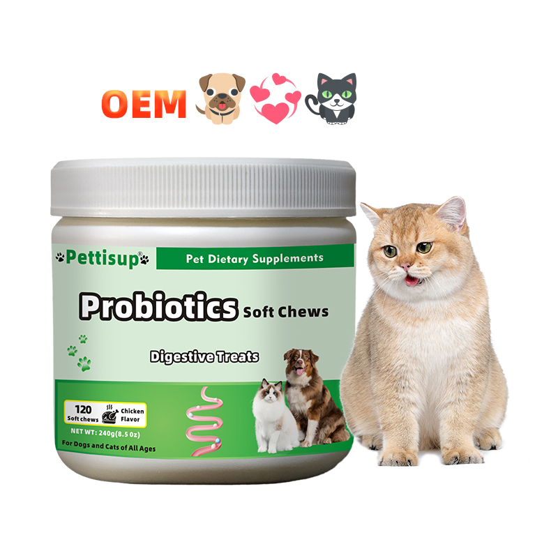 Custom Factory Probiotic Nutritional Cat Supplement Digestive Support Sensitive Stomach OEM