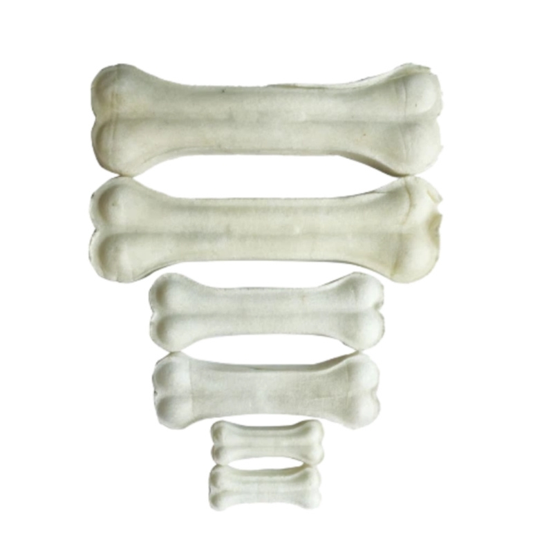 Chew &amp; Dental Care Bleached Rawhide Pressed Bone of Pet Treats