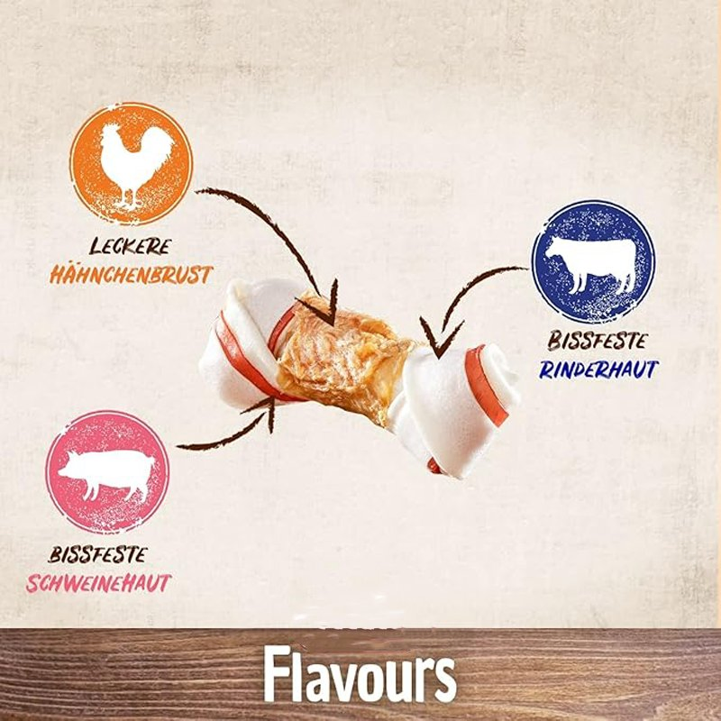 Triple Flavour Bone S 35g Dog Treats