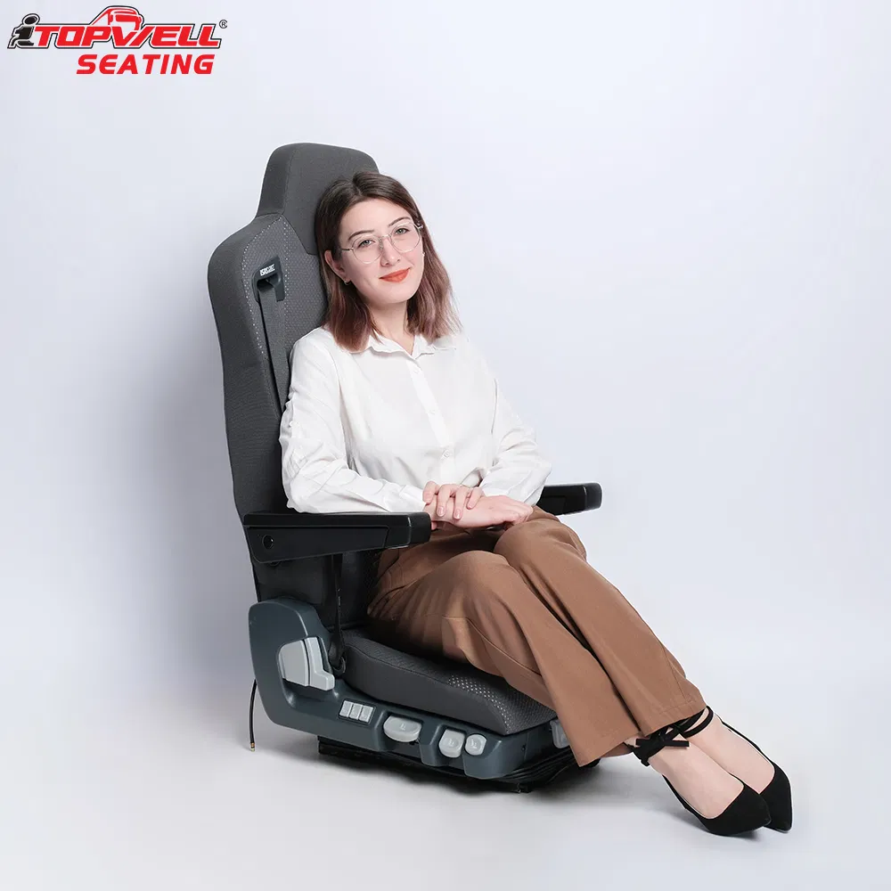 Premium Isri6860/875nts Pneumatic Suspension Driver Seat with Rust Resistant Fabric Material