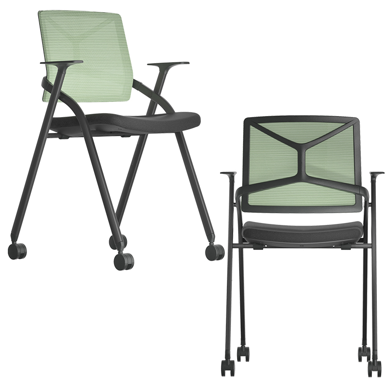 Training Chair H04 Mesh Office Chair Without Wheels Silla De Entrenamiento Chaise Bureau Meeting Conference Room Chairs
