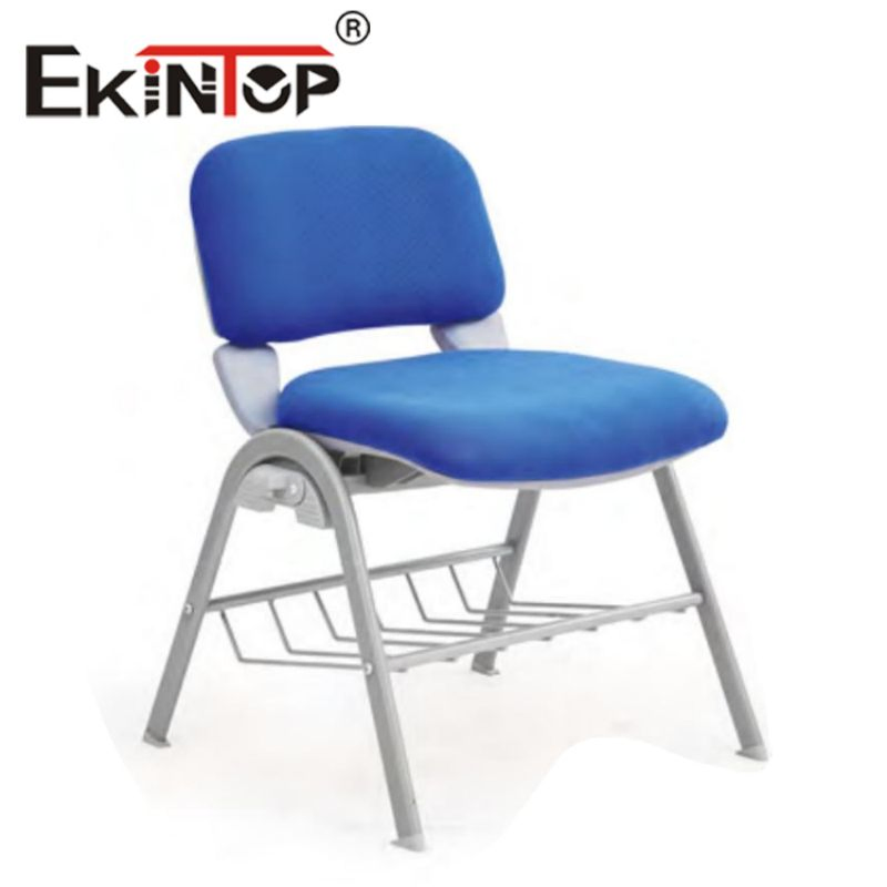 Ekintop Foldable Stackable Conference Room Training Room Chair with Writing Pad