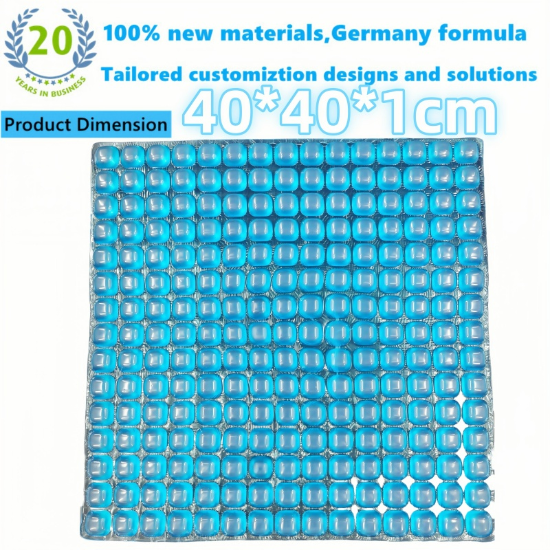 OEM Office Car Breathable Elastic Soft Gel Silicone Seat Topper Cushion Pads Pain Relief Cooling Mat for Lumbar Pillows Seating