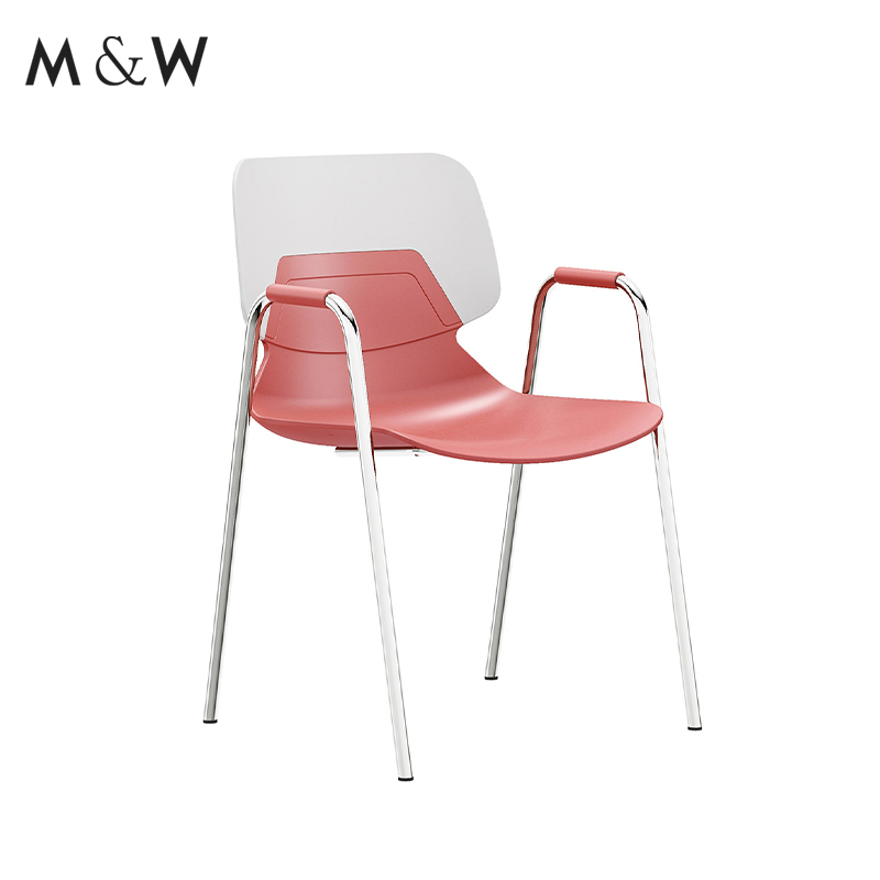 M&W Training Stackable Black Meeting Room Modern Conference Best Office Visitor Boardroom Chairs