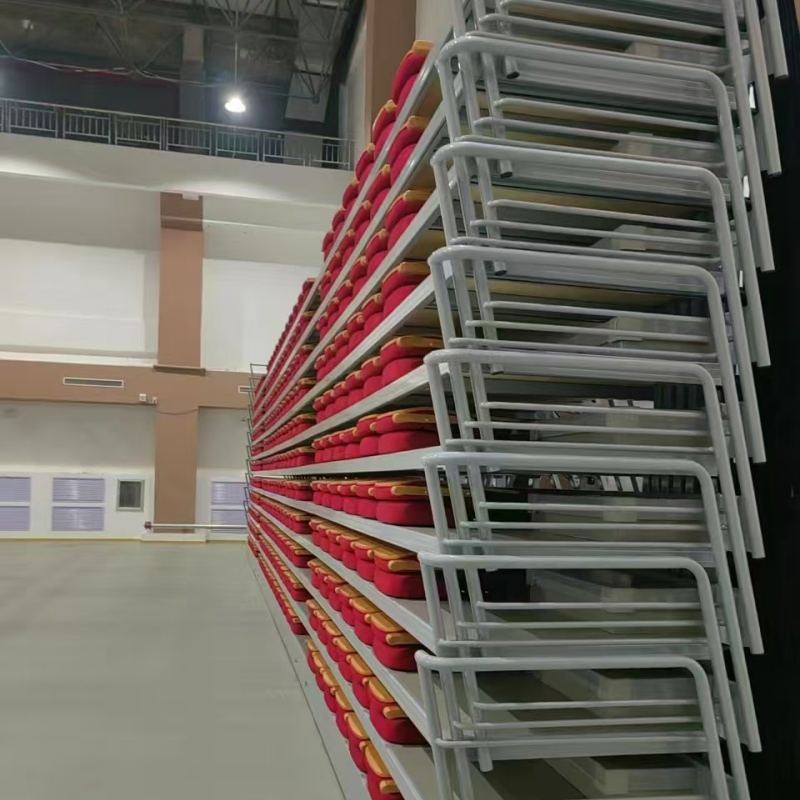 Indoor Electric or Manual Folding Telescopic Seating System for Sale