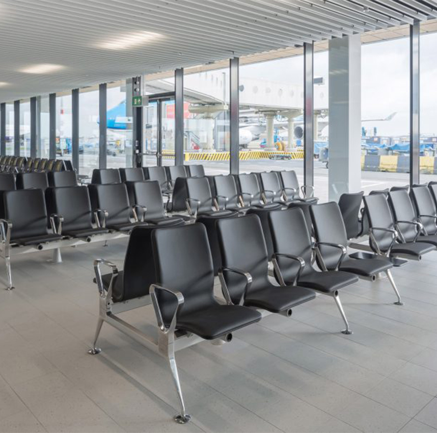 Hospital Airport Sofa Lounge Seating Bench Waiting Room Area PU 3 4 5 Seat Row Link Chairs