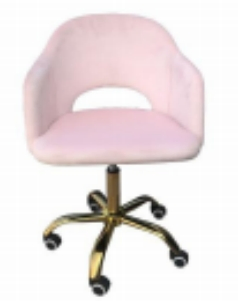 MID-Back Adjustable Swivel Velvet Home Office Computer Desk Task Chair with Wheels