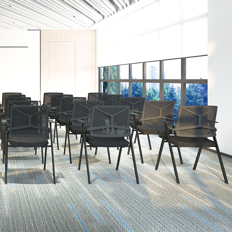 Training Chair H04 Mesh Office Chair Without Wheels Silla De Entrenamiento Chaise Bureau Meeting Conference Room Chairs