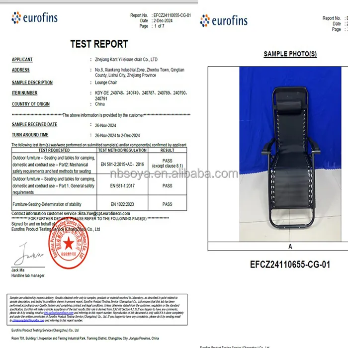 Blue Zero Gravity Chair