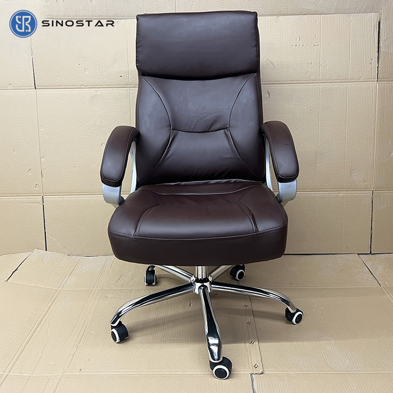 Commercial-Grade Executive Seating with Adjustable Height and Tilt Mechanism