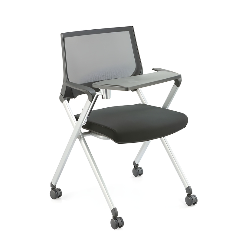 Stackable Mesh Office Conference Training Chair Meeting Room Visiting Chairs with Wheels