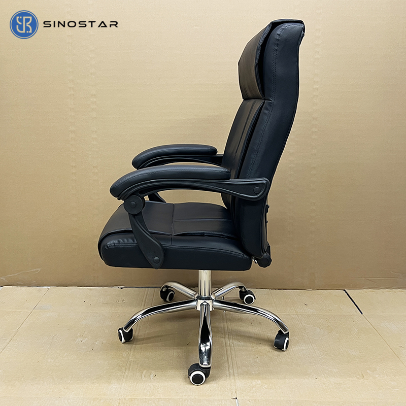 Executive Office Seating with High-Back Design and Multiple Adjustment Functions