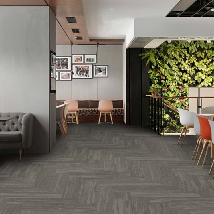 Stain-Resistant Nylon High-Traffic Commercial Carpet Tiles